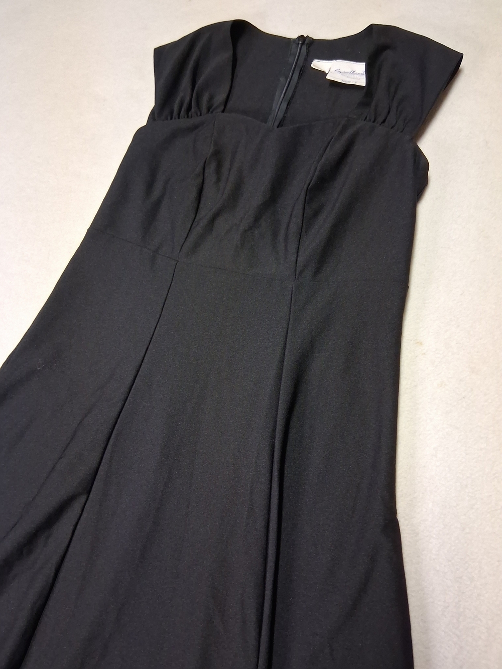 Black Wedding Dress — Classic Maxi Gown - Picture 2 of 8